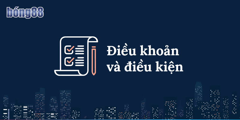 Giao diện trang chủ nhà cái Bong88 với các điều khoản và điều kiện cá cược chi tiết